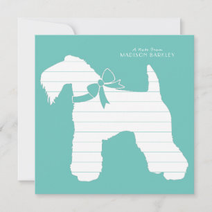 Kerry Blue Terrier Dog Puppy Thank You Card