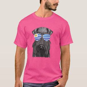 Kerry Blue Terrier Dog Uruguay Sunglasses T-Shirt