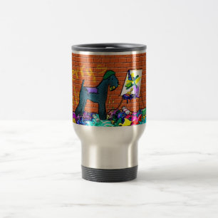 KERRY BLUE TERRIER GRAFFITI ARTIST Larger Mug