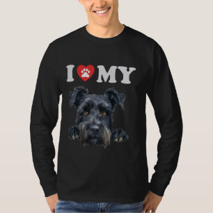 Kerry Blue Terrier I Heart My Dog Funny Dog Lover T-Shirt