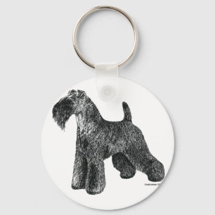 Kerry Blue Terrier Key Ring