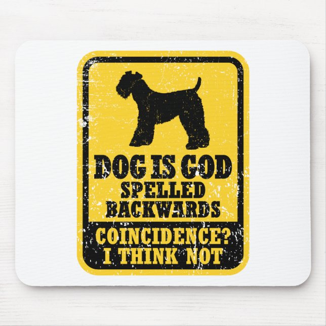 Kerry Blue Terrier Mouse Mat (Front)