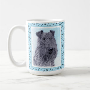 Kerry Blue Terrier Painting Cute Original Dog Art Coffee Mug