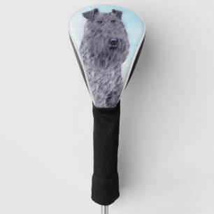 Kerry Blue Terrier Painting Cute Original Dog Art Golf Head Cover