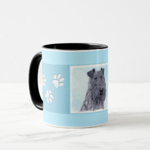 Kerry Blue Terrier Painting Cute Original Dog Art Mug