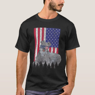 Kerry Blue Terrier Patriotic Dog USA Pride America T-Shirt