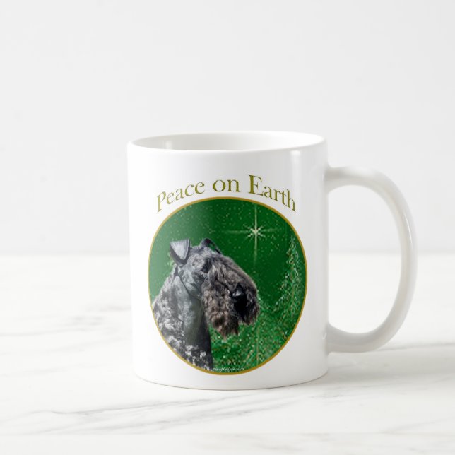 Kerry Blue Terrier Peace Coffee Mug (Right)