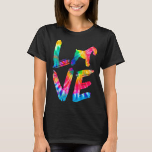 Kerry Blue Terrier Tie Dye Love Dog Mum Dad T-Shirt