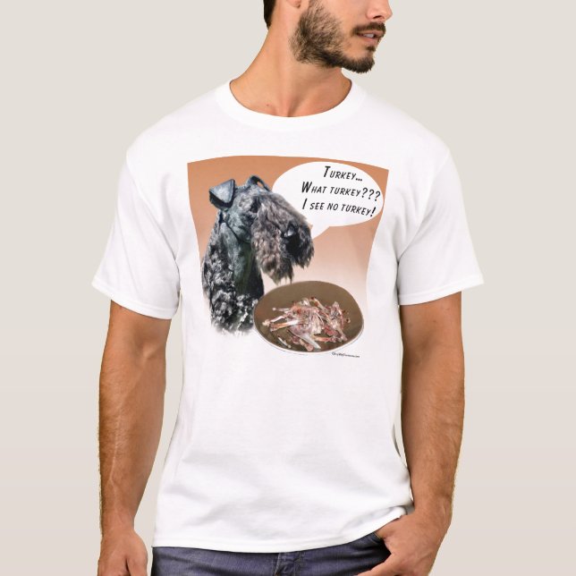 Kerry Blue Terrier Turkey T-Shirt (Front)