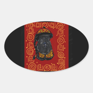 Kerry Blue Terrier Year of the Dog Oval Sticker