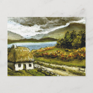 Kerry cottage postcard