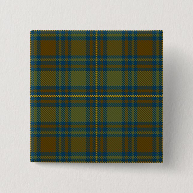 Kerry County Irish Tartan 15 Cm Square Badge (Front)