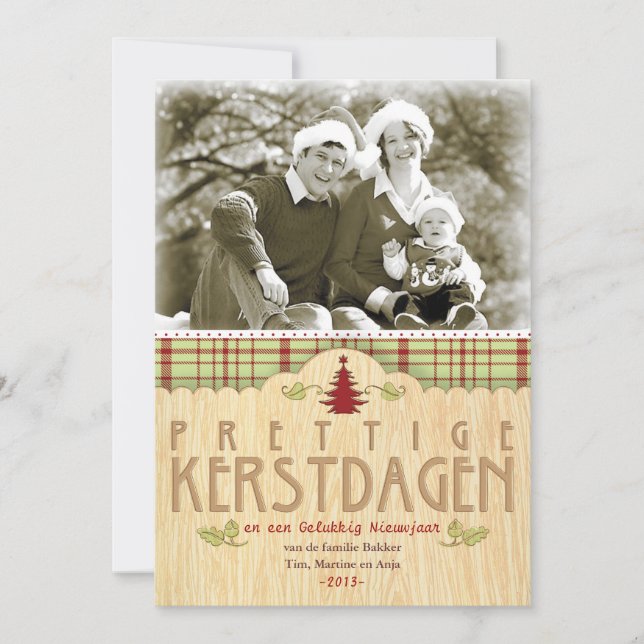 Kerst foto wenskaart (Front)