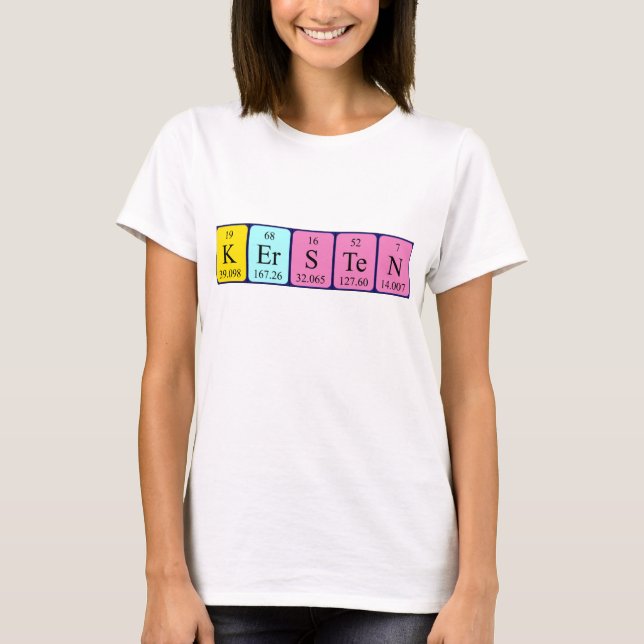 Kersten periodic table name shirt (Front)