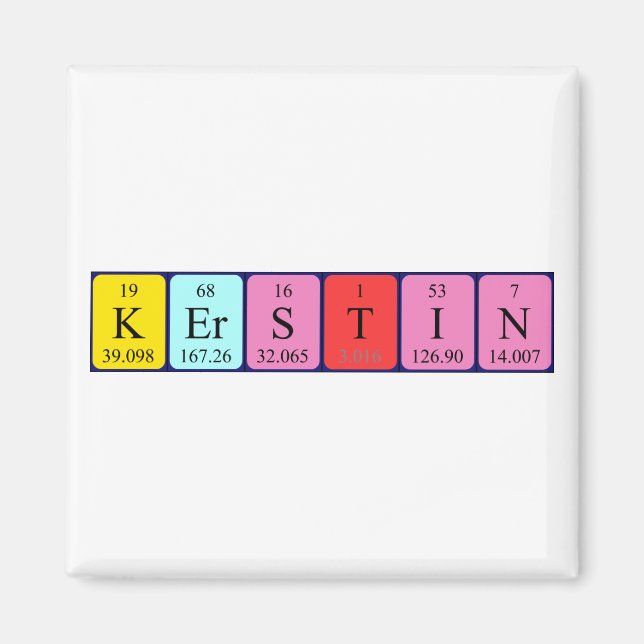Kerstin periodic table name magnet (Front)