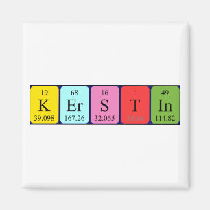 Kerstin periodic table name magnet