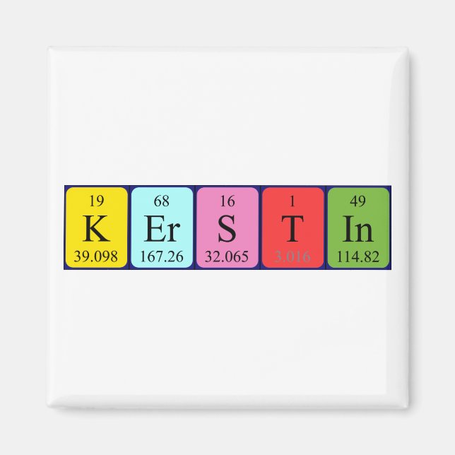 Kerstin periodic table name magnet (Front)
