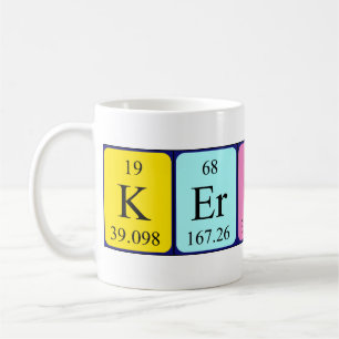 Kerstin periodic table name mug