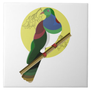 KERURU Wood pigeon NZ BIRD Tile