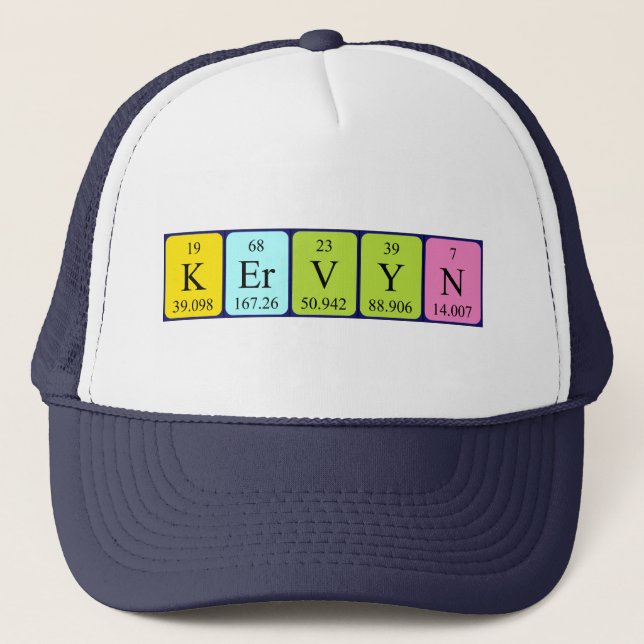 Kervyn periodic table name hat (Front)
