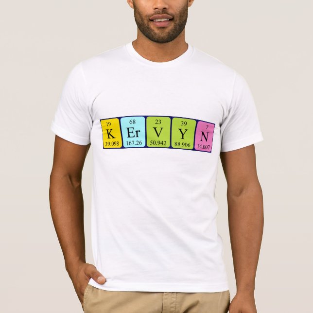 Kervyn periodic table name shirt (Front)