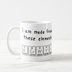 Kerwyn periodic table name mug