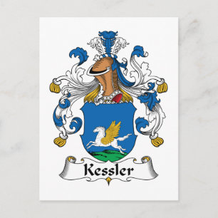 Kessler Family Crest Postcard
