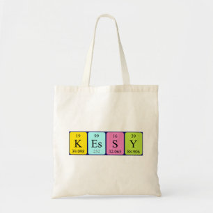 Kessy periodic table name tote bag