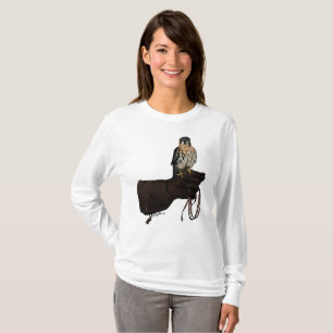 Kestrel on Glove Illustration T-Shirt