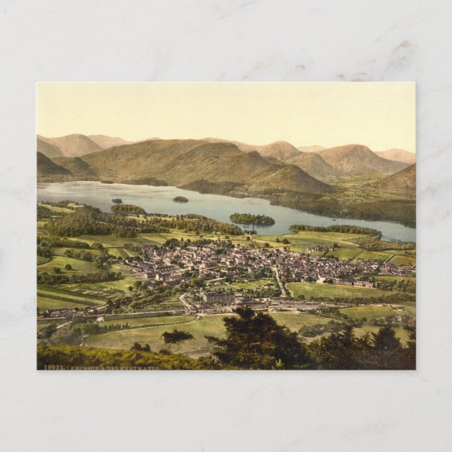 Keswick II, Derwentwater, Lake District, England Postcard (Front)