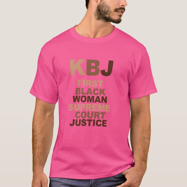 Ketanji Brown Jackson 1st Supreme Court Justice Bl T-Shirt (Front)