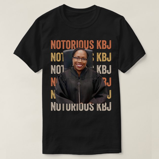 Ketanji Brown Jackson 1st Supreme Court Justice Bl T-Shirt (Design Front)