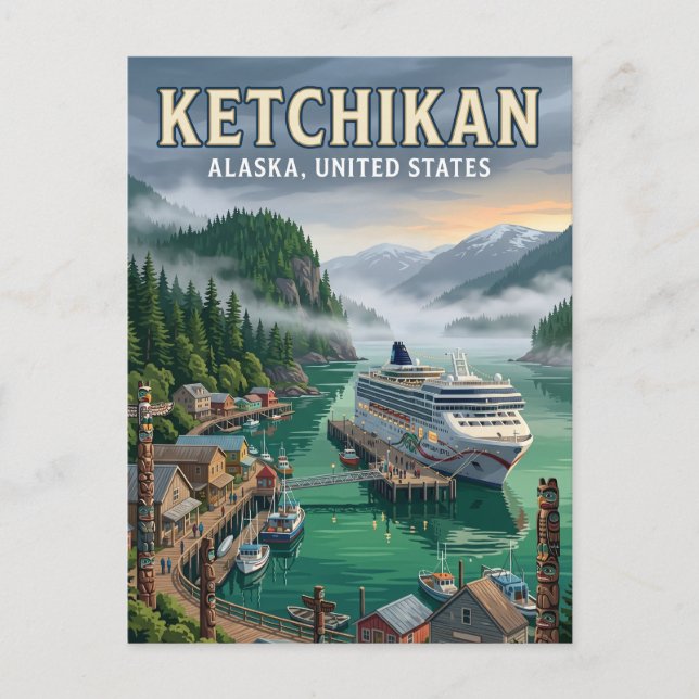 Ketchikan, Alaska Alaska Postcard (Front)