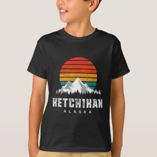 Ketchikan Alaska Mountain Scene Skiing And Hiking T-Shirt