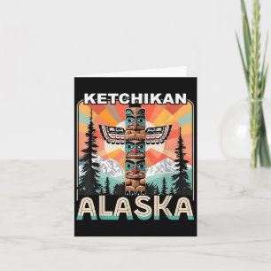 Ketchikan Alaska Native American Indian Totem Le Card