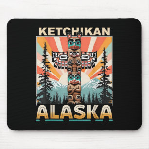 Ketchikan Alaska Native American Indian Totem Le Mouse Mat