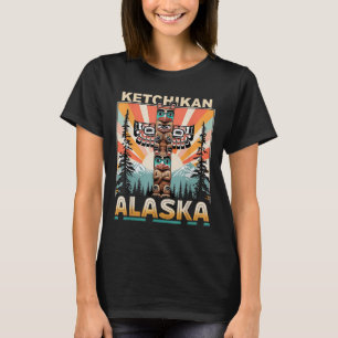 Ketchikan Alaska Native American Indian Totem Le T-Shirt