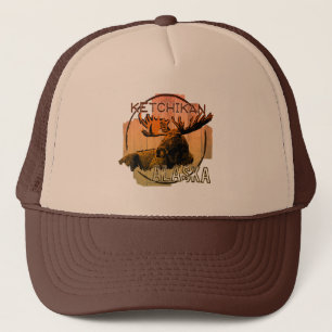 Ketchikan Alaska orange moose hat
