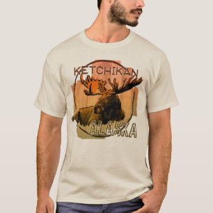 Ketchikan Alaska orange moose shirt