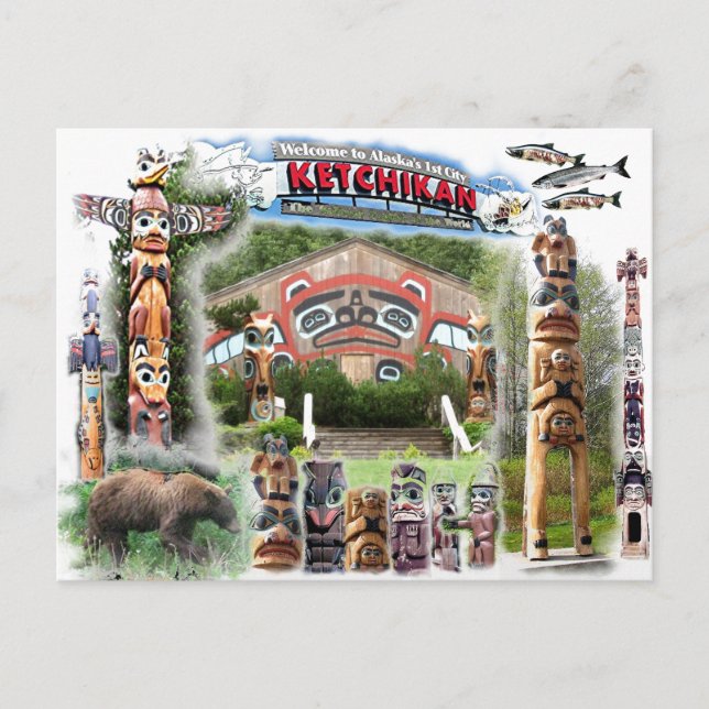 kETCHIKAN, ALASKA   -     Postcard (Front)