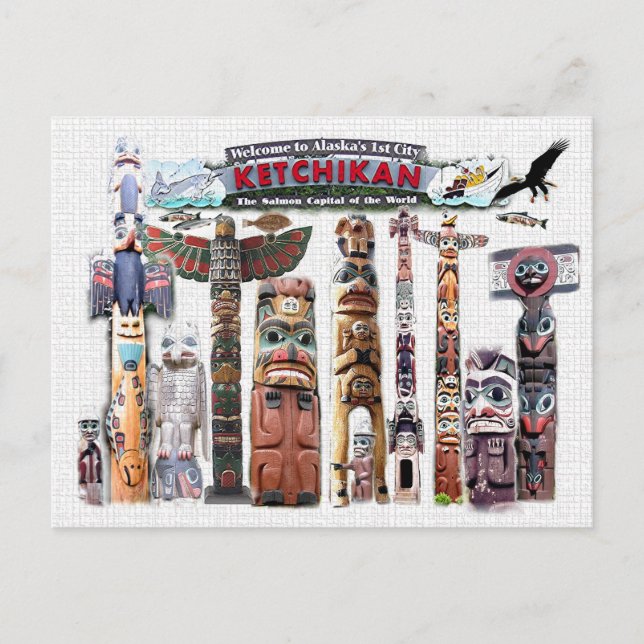 Ketchikan, Alaska Postcard (Front)