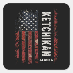 Ketchikan Alaska Square Sticker