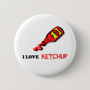 ketchup 6 cm round badge