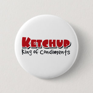 ketchup 6 cm round badge