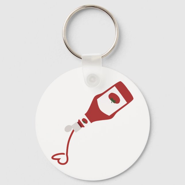 Ketchup Bottle Key Ring (Front)
