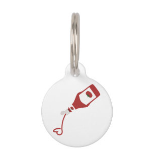 Ketchup Bottle Pet Tag