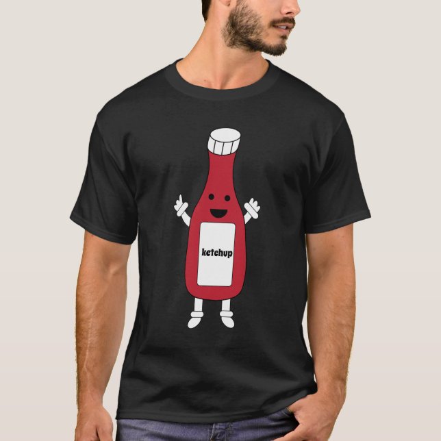 Ketchup Bottle Red Tomato Catsup T-Shirt (Front)