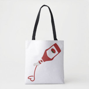 Ketchup Bottle Tote Bag