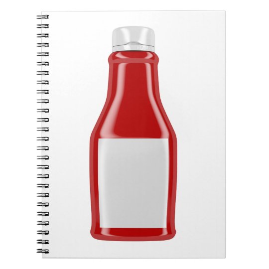 Download Ketchup bottle with blank label notebook | Zazzle.co.uk