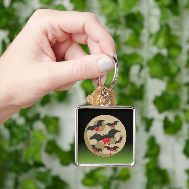 Ketchup Eater Vampire Bats Key Ring (Hand)